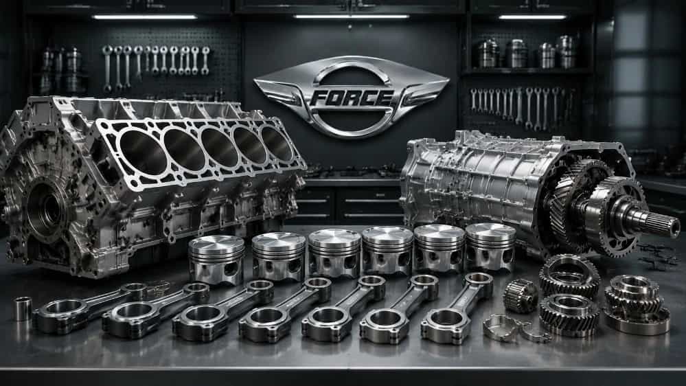 تأمین قطعات اصلی موتور و انتقال قدرت فورس